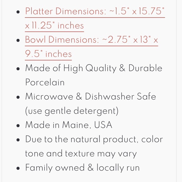 Edgecomb Potters Symphony Bowl and Platter NWT - Picture 6 of 8